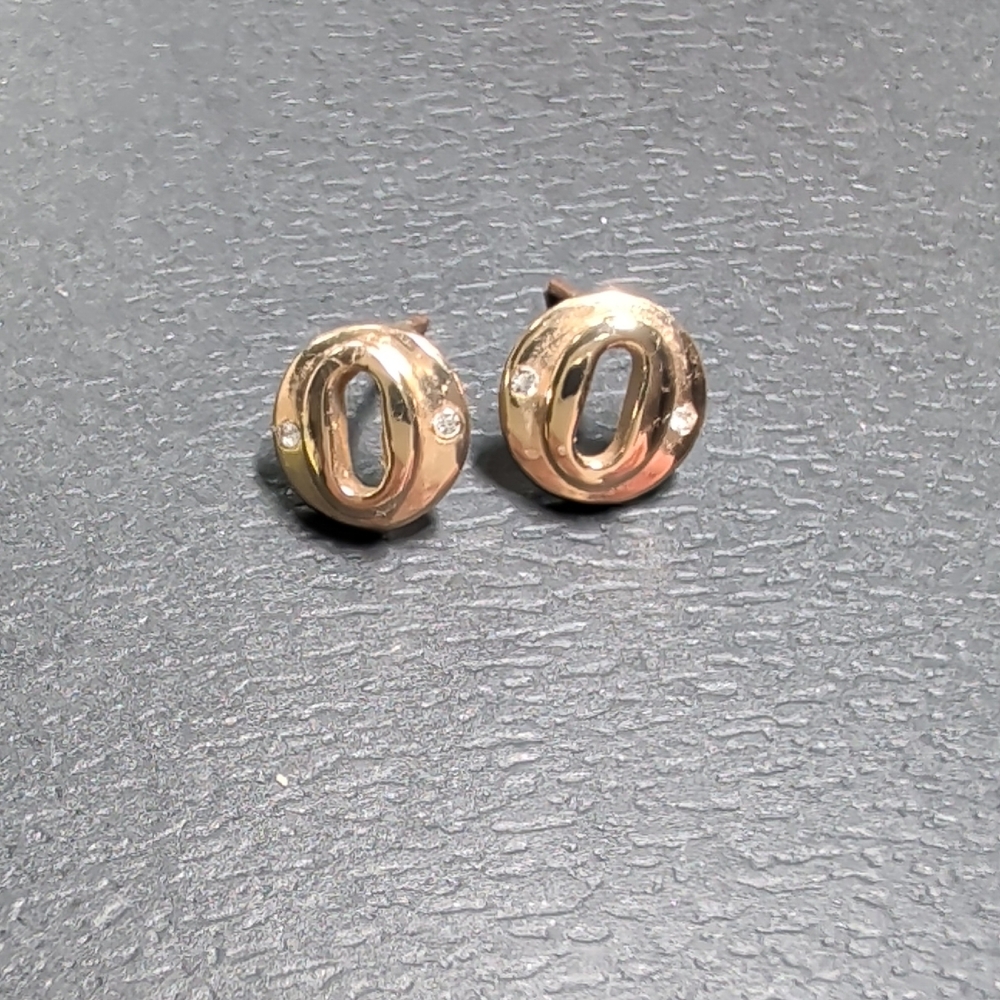 Coach Gold and Silver Stud Earrings